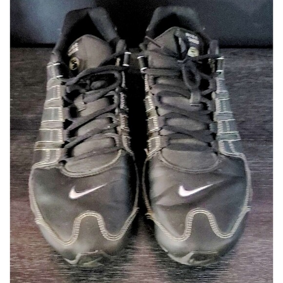 Nike Mens Shox NZ Running Shoes 378341-090 Triple Black Sneakers Size 13 ? main image 4